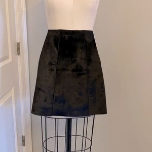 Zara faux hide skirt in black size XS
